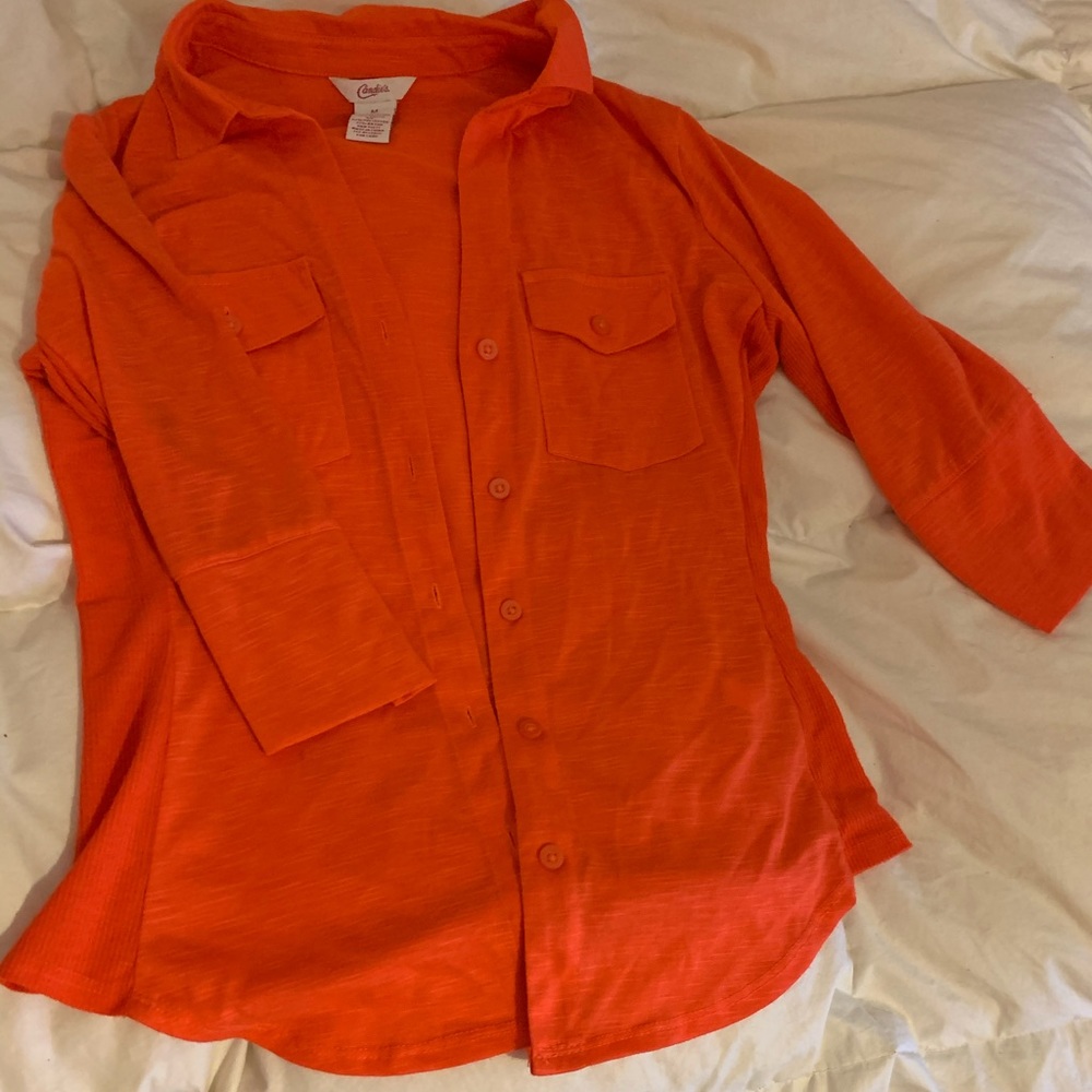 Candies orange shirt